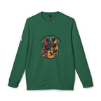 Sudadera unisex adidas de cuello redondo y forro polar