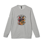 Sudadera unisex adidas de cuello redondo y forro polar