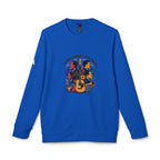 Sudadera unisex adidas de cuello redondo y forro polar