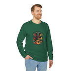 Sudadera unisex adidas de cuello redondo y forro polar