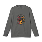 Sudadera unisex adidas de cuello redondo y forro polar
