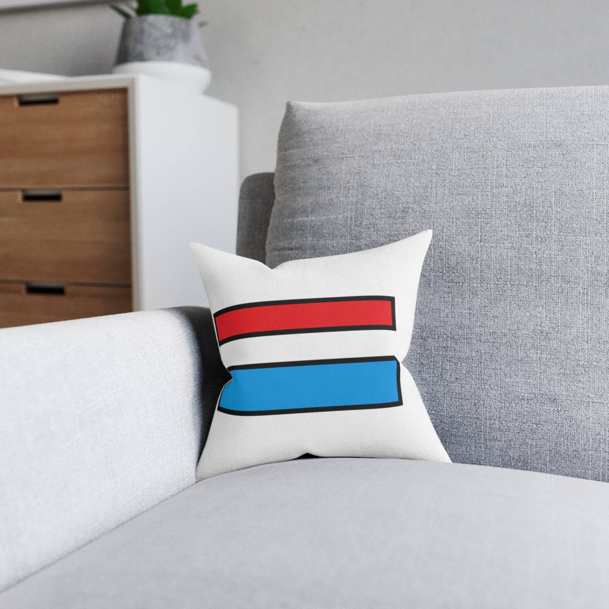 Almohada con dos rectágulos